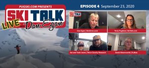 SkiTalk Live with Dan Egan, Episode 4: Kai Jones and Todd Jones, Tricia Pugliese, and David Abramowitz (Sep 23, 2020, 35 min).