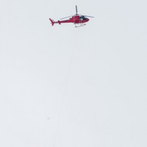 We saw the chopper again with a rescue op on the line